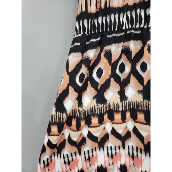 NEW Avenue Size 22/24 Black Pink Stretch Summer Sundress Long Plus Size Tie Dye - Picture 3 of 6